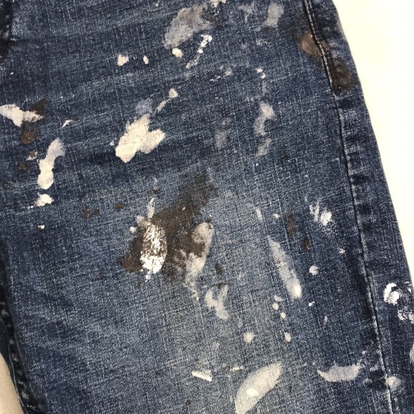 TX Axel Men's Striaght Jeans Paint Splattered  Size 36 X 30 - Picture 4 of 12